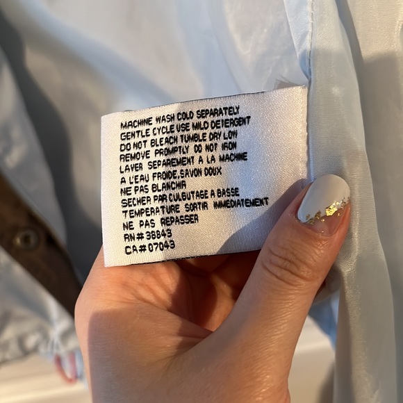 DKNY Light Blue Jacket | Size L - Picture 8 of 11